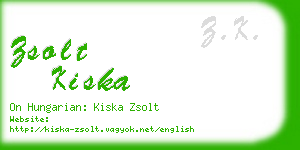 zsolt kiska business card